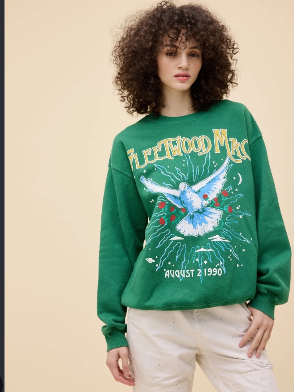 💛Daydreamer Fleetwood Mac 1990 Dove BF Sweatshirt